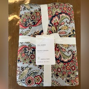 ⭐️⭐️FINAL price drop⭐️⭐️ Pottery Barn Duvet Cover - Paisley - Full/Queen NWT